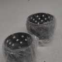 Votive Candle Holder Stars Antique Grey Set of 2