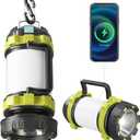 Camping Lantern Rechargeable, Alpswolf Led Lantern Camping Flashlight with 4000 Capacity, 6 Modes, IPX4 Waterproof, Portable Rechargeable Lanterns for Power Outage, Hiking Hurricane Outdoor
