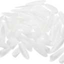 MECCANIXITY 9.5mm Plastic Pocket Hole Plugs,Wood Plugs Covers Slant Hole Caps for Pocket Hole Jig Working Tool Accessories,White Pack of 200