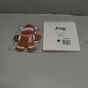 Luinabio 6 Pcs 7'' Large Size Christmas Iron-on Patch Gingerbread Iron on Patches Appliques Embroidery Patches Bulk Craft Clothes Jeans Hat Sweater Jacket Bag Accessories DIY