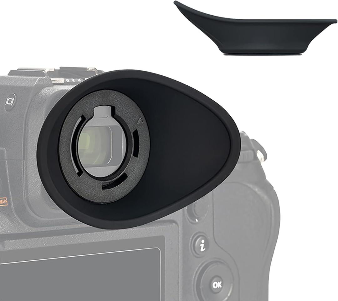 [Updated Version] Z9 Z8 Zf Eye Cup Eyepiece, Camera Viewfinder Eyecup for Nikon Z8 Z9 Zf, Soft Silicone 360 Rotating Extension Oval Design, Replace Nikon DK-33 Eye Cup