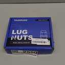 20pcs 1/2"-20 Spline Lug Nuts - Compatible with 1987-2018 Wrangler, 2002-2012 Liberty, 1993-2010 Grand Cherokee, 1984-2001 Cherokee, One-Piece Design Wheel Lug Nut Set with Socket Key (Black)