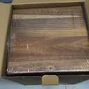 Rotating Tea Bag Organizer Acacia Wood 4-Sided Storage Box for Home or Office, Standard