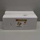 N9R 75 Pack Pre Rolled Gold Plastic Cutlery Set, Wrapped Plastic Silverware Set with 75 Forks, 75 Knives, 75 Spoons and 75 Napkins, Disposable Cutlery Set for Party and Wedding