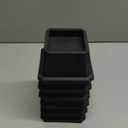 Bed Risers 2 Inch Heavy Duty Bed Elevators, Set of 6 Lifts Up 2000 lbs Furniture Riser for Sofa and Table, Black