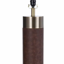 Stylecraft Natural Leather and Gold Table Lamp