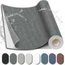 Fabric Repair Patch, 17X79 Inch Fabric Large Repair Tape, Self-Adhesive Fabric Patches for Furniture, Sofa, Car Interior, Shoes, Hand Bag, Clothing (Dark Grey, 17X79 Inch)