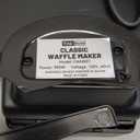 7 Inches Round Classic Waffle Maker Machine, Mini Waffle Maker, Non-stick Waffle Irons, Thin Waffle Maker Crispy, Black