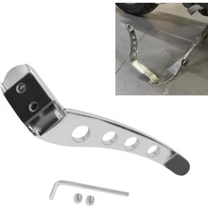 Motorcycle Side Kickstand Extension Jiffy Stand Extension Replacement For Harley Touring Road King Street Glide Road Glide FLHR FLTRU 1991-2022(chrome)