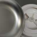 Automatic Cat Feeder for 2 Cats,6 Meals/Day,12 Portions/Meal,Dual Power Double Bowls,Dry Pet Food Autofeeder,10S Voice Record,Flexible Programmable Schedule Timer(White,Stainless Dual Bowls)