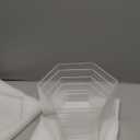6 Pcs Buffet Risers, Dessert Stands, Acrylic Boxes for Display, Hexagonal Jewelry Showcase, Riser Display Cases Acrylic Display Base (Clear)