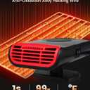 12V Portable Car Heater For Vehicle: 12 Volt Heater For Car Defroster Windshield Heaters Plug In Calentones Para Carro Calentn Para Carro That Plugs Into Cigarette Lighter For UTV For Winter