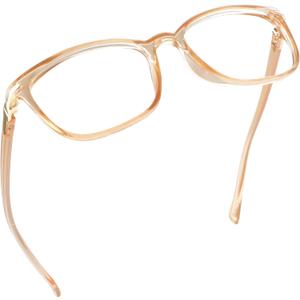 LifeArt Blue Light Blocking Glasses, Anti Eyestrain, Computer Reading Glasses,TV Glasses for Men and Women (11_Nola_Champagne)