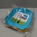 ZIP STANDING Silicone Air Fryer Liners Set OF 4, for 5-8QT Tray Baking Oven, 8.5 Reusable Square with Handles & Holes, Inserts, Accessories