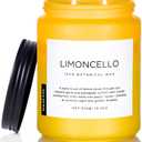 M&SENSE Limocello Summer Scented Candle, 19.4oz 110 Hours Long Lasting Burn Non Toxic Natural Soy Wax Lemon Highly Scented for Home Decor, 2 Wick Relaxing Candle Gifts for Yoga Spa Meditation