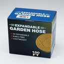 100ft Expandable garden hose, Lightweight hosepipes for garden with multiple function Nozzle spray for watering ,leakproof 3/4 durable solid brass fittings Kink Free best for all purpose outdoor Gardening and washing.