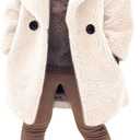 rrhss Baby Girls Faux Fur Teddy Long Coat Toddler Kids Winter Fleece Jacket Warm Outwear Clothes (7-8 Years, 9-beige)
