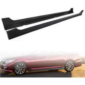 HECASA Side Skirts Rocker Panels Guard Compatible with 2013-2017 Honda Accord 4 Door Sedan Spoiler Extension Replacement Splitter Body Kit Pair Black