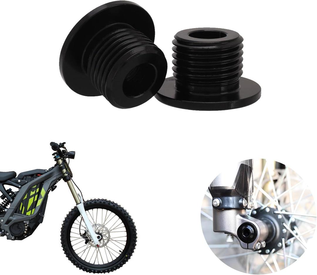 M16x1.5 Front Fork Axle Nut for Surron,Front Wheel Axle Nuts Screws for Dirt Bike Sur Ron Light Bee S/Light Bee X/Talaria Sting L1E/X160/X260 - Black