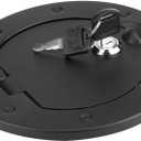 Fuel Tank Cover, Gas Cap Dustproof Filler Door Locking Car Styling Replacement Accessories Black