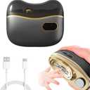 Electric Automatic Nail Clipper, Electric Nail Clippers with Light Nail Trimmer 2 Speeds Automatic Nail Clipper Safe Clipping Storage, Suitable for Children, Adults, and The Elderly (Black)