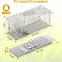 Live Humane Animal Trap Cage Cat Trap Folding Catch and Release Cage