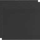 5-Pack Corrugated Plastic Sheets, 8 Inch x 12 Inch Waterproof Blank Corrugated Poster Board Yard Signs for Garage Sale/Office/Classroom/Party/Lawn Sign Road [3mm Thick, Black]
