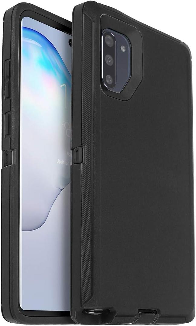 AICase for Galaxy Note 10 Case, Drop Protection Full Body Rugged Heavy Duty Case with Screen Protector, Shockproof/Drop/Dust Proof 3-Layer Protective Cover for Samsung Galaxy Note 10 Black
