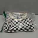 Lunch Bag Women Lunch Box for Women Adult Cute Insulated Lunch Bag Lager Cooler Lunch Tote Bags for Work Picnic (Black-White Plaid)