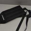 Airplane Foot Hammock, No Collapse Foot Rest for Plane Travel with Extended Adjustment Strap, Portable Desk Foot Hammock with Thickened Foam, Foot Sling Travel Essentials to Relax Your Feet (1 Pc Black)