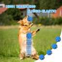 GLURUITE Dog Toys for Aggressive Chewers 4 Pack ETPU Material Prick Ball Bite Resistant Pet Chew Toys 2.55 in Colorful Interactive Dog Ball Suitable for Small Medium Dogs