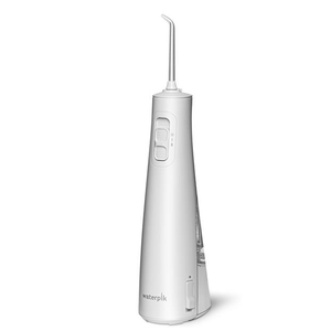 Waterpik Cordless Pulse Rechargeable Portable Water Flosser for Teeth, Gums, Braces Care and Travel with 2 Flossing Tips, Waterproof, ADA Accepted, WF-20 White, Packaging May Vary