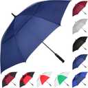 MRTLLOA Extra Large Golf Umbrella, 68 Inch Automatic Open, Oversize Double Canopy Vented Windproof Waterproof Sports Umbrellas for Rain