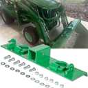 Tractor Grab Hooks 4.96" W  21.93" L Fits for John Deere 4100 4010 4110 4115 2320 2520 2720 1025r 2025r 2032r 2038r 3032e, Bolted on Compact Tractor Bucket Grab Hooks, D Rings & 2" Receiver