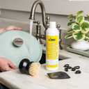 Lodge Enameled Cast Iron & Ceramic Stoneware Cleaner Care Kit - Set Includes 11oz Cleaner, Black Pan Scraper, Scrub Brush, Package of Pot Protectors, and Use & Care Booklet - 5 Piece Set