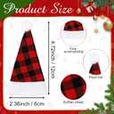 Nuenen 100 Pcs Mini Santa Hats 2.4x4.7 Inch Christmas Mini Elf Hats for Crafts Gifts Wine Bottle Xmas Party Table Decorations