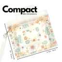 Portable & Refillable Wet Wipe Pouch - Reusable Baby Wipes Holder & Container, Mini Floral Love, 2pcs