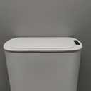 Cesun Motion Sensor Trash Can, 5 Gallon Automatic Bathroom Garbage Can with Lid, Touchless Smart Plastic Slim Wastebasket for Bathroom, Office, rv, Bedroom, Living Room, White