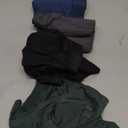 DAVID ARCHY Men's Underwear Ultra Soft Modal Dual Pouch Trunks Support Ball Pouch Bulge Enhancing Boxer Briefs for Men 4 Pack(M, Black/ Charcoal/ Navy/ Army Green)