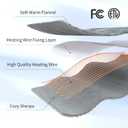 ESTINGO Twin Size Heated Blanket Electric Blanket Twin, Ultra Soft Electric Heating Blanket Twin Size with 5 Heating Levels & 10 Hours Auto Off, 62"x84", Navy Blue