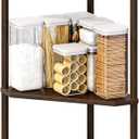 Corner Shelf Stand - 3 Tier Bamboo Small Corner Bookshelf for Office Kitchen Bedroom Plant Stand Living Room Decor Small Space (Brown3 Tier)