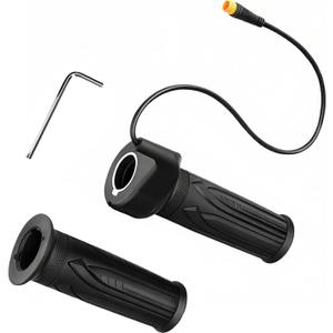 Full Twist Throttle for Speedrid, Upgrade 12-72V Wide Voltage 3 Pin EBike Throttle Grips with Waterproof Connector, for Electric Bikes & Scooters, 22.2mm Handlebar Compatible