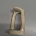 Handmade Ceramic Holder Stand for Toothbrushes, Makeup Brushes, and Pens - Minimalist Design for Bathroom Vanity and Countertops Decor (Milky White)