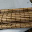 UNISHADES Cordless Bamboo Roman Shades for Windows, Blinds Size (28" W 64" H) Colour (Highfield Teak)