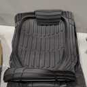 Motor Trend FlexTough Deep Dish Contours Rubber Car Floor Mats with Trunk Mat Cargo Liner, Front & Rear Combo Set fits Most Car SUV Van Coupe Sedan, Heavy Duty All Weather Trim to Fit