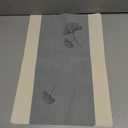 GoTCele Placemats Set of 6 for Dining Table Mats Washable Easy to Clean PVC Placemat (Ginkgo Navy)