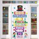 Cinrobiye Classroom Decorations Poster Stickers, Magic Words Posters Window Door Clings Decorations Stickers for Teachers, Bulletin Board and Wall Decor for Preschool Elementary Middle School