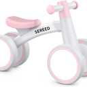 SEREED Baby Balance Bike for 1 Year Old Boys Girls 12-24 Month Toddler Balance Bike, 4 Wheels Toddler First Bike, First Birthday Gifts (Pink)