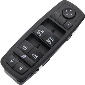 3+9 PINS.Driver Side Power Window Switch Fits for 2013-2015 Ram 1500 2500 3500 4500/5500,2013-2015 Ram C/V, 12-16 Dodge Grand Caravan, 12-15 Chrysler Town & Country|Replace OE #68110866AB