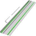 55in Guide Rail FS-1400/2, 55" Track for Festool TS-55/TS-60/TS-75 Track Saws, 55in Guide Rail With Connector, High-Strength Aluminum Alloy